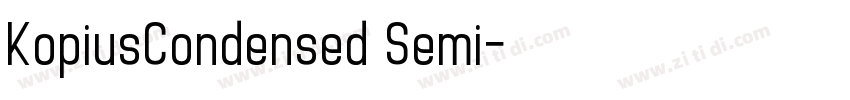KopiusCondensed Semi字体转换